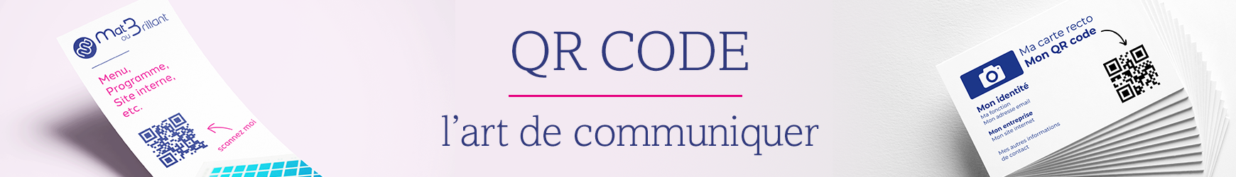 Documents imprimés et QR code